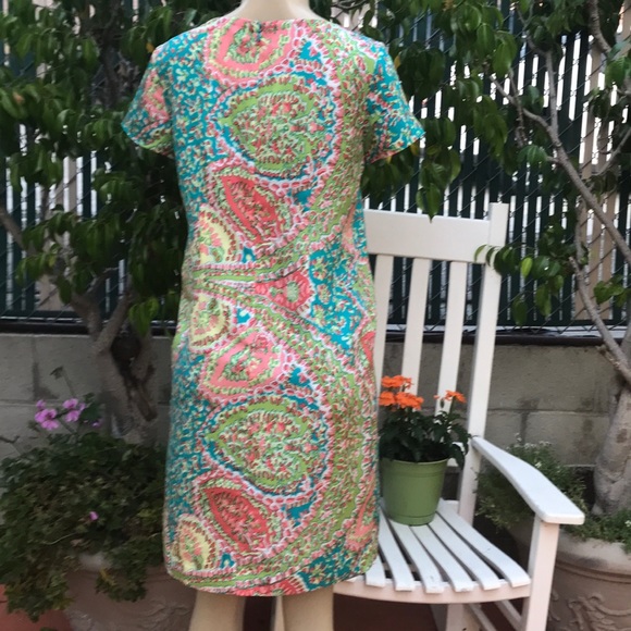 TALBOTS pastel paisley print dress - Picture 7 of 8